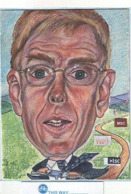 retirement caricature card