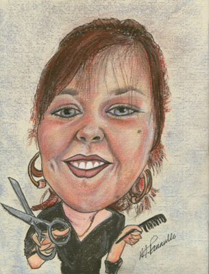 caricature of girl